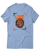 T-Shirt Αντρικό - Love Basket - Color Thumbnail Γαλάζιο