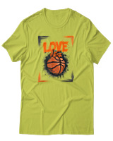 T-Shirt Αντρικό - Love Basket - Color Thumbnail Λαχανί