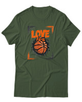 T-Shirt Αντρικό - Love Basket - Color Thumbnail Κυπαρισσί