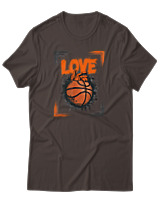 T-Shirt Αντρικό - Love Basket - Color Thumbnail Καφέ