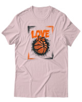 T-Shirt Αντρικό - Love Basket - Color Thumbnail Απαλό Ροζ