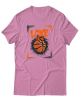 T-Shirt Αντρικό - Love Basket - Color Thumbnail Ροζ