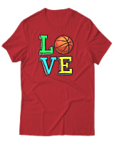 T-Shirt Αντρικό - Love Basket - Color Thumbnail Κόκκινο