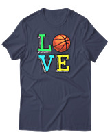 T-Shirt Αντρικό - Love Basket - Color Thumbnail Μπλε Γκρι