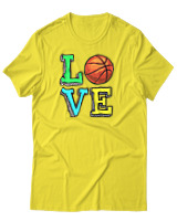 T-Shirt Αντρικό - Love Basket - Color Thumbnail Κίτρινο