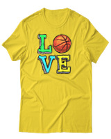 T-Shirt Αντρικό - Love Basket - Color Thumbnail Χρυσό Κίτρινο