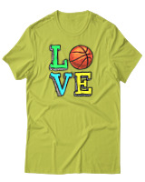 T-Shirt Αντρικό - Love Basket - Color Thumbnail Λαχανί