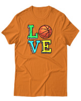 T-Shirt Αντρικό - Love Basket - Color Thumbnail Πορτοκαλί