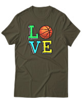 T-Shirt Αντρικό - Love Basket - Color Thumbnail Χακί