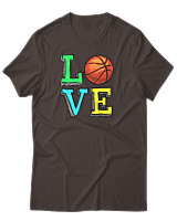 T-Shirt Αντρικό - Love Basket - Color Thumbnail Καφέ