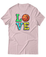 T-Shirt Αντρικό - Love Basket - Color Thumbnail Απαλό Ροζ