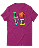 T-Shirt Αντρικό - Love Basket - Color Thumbnail Φουξια