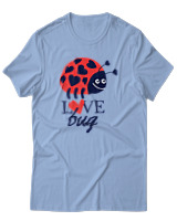 T-Shirt Αντρικό - Love Bug - Color Thumbnail Γαλάζιο