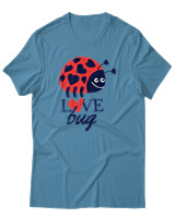 T-Shirt Αντρικό - Love Bug - Color Thumbnail Τιρκουάζ