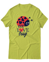 T-Shirt Αντρικό - Love Bug - Color Thumbnail Λαχανί