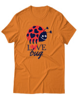 T-Shirt Αντρικό - Love Bug - Color Thumbnail Πορτοκαλί