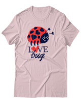 T-Shirt Αντρικό - Love Bug - Color Thumbnail Απαλό Ροζ