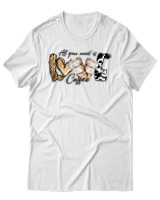 T-Shirt Αντρικό - Love Coffee - Color Thumbnail Άσπρο