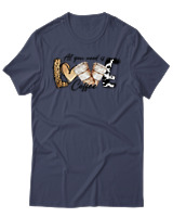 T-Shirt Αντρικό - Love Coffee - Color Thumbnail Μπλε Γκρι