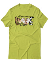 T-Shirt Αντρικό - Love Coffee - Color Thumbnail Λαχανί