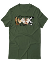 T-Shirt Αντρικό - Love Coffee - Color Thumbnail Κυπαρισσί
