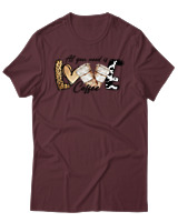 T-Shirt Αντρικό - Love Coffee - Color Thumbnail Μπορντό