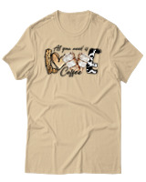 T-Shirt Αντρικό - Love Coffee - Color Thumbnail Μπεζ