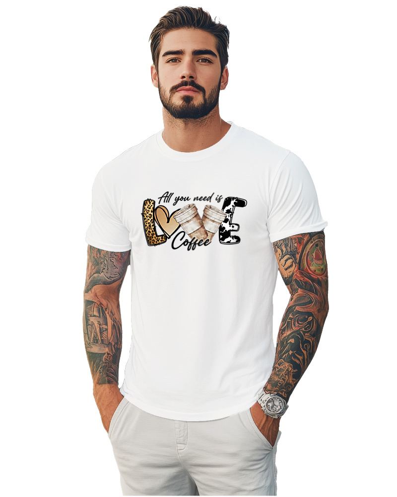 T-Shirt Αντρικό - Love Coffee - Image 1