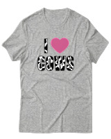 T-Shirt Αντρικό - Love Cows - Color Thumbnail Γκρι Μελανζέ