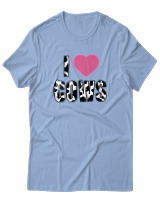 T-Shirt Αντρικό - Love Cows - Color Thumbnail Γαλάζιο