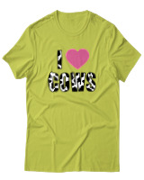 T-Shirt Αντρικό - Love Cows - Color Thumbnail Λαχανί
