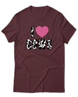 T-Shirt Αντρικό - Love Cows - Color Thumbnail Μπορντό