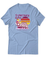 T-Shirt Αντρικό - Love Duck - Color Thumbnail Γαλάζιο