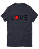 T-Shirt Unisex - Love - Color Thumbnail Σκούρο Μπλε