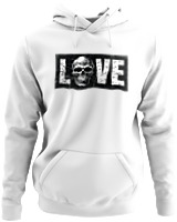 Φούτερ με κουκούλα - Love Is Dead - Color Thumbnail ΄Ασπρο