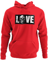 Φούτερ με κουκούλα - Love Is Dead - Color Thumbnail Κόκκινο