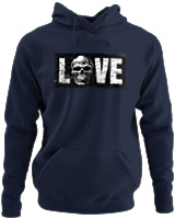 Φούτερ με κουκούλα - Love Is Dead - Color Thumbnail Navy Blue