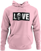 Φούτερ με κουκούλα - Love Is Dead - Color Thumbnail Pink