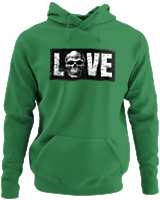 Φούτερ με κουκούλα - Love Is Dead - Color Thumbnail Kelly Green