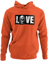 Φούτερ με κουκούλα - Love Is Dead - Color Thumbnail Orange