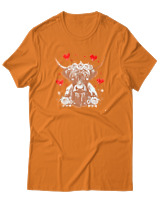 T-Shirt Αντρικό - Lover - Color Thumbnail Πορτοκαλί