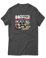T-Shirt Αντρικό - Loves Pizza - Color Thumbnail Ανθρακί