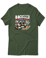 T-Shirt Αντρικό - Loves Pizza - Color Thumbnail Κυπαρισσί