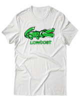 T-Shirt Unisex - Lowcost - Color Thumbnail Άσπρο