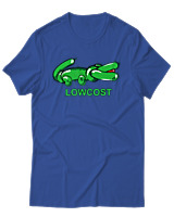 T-Shirt Unisex - Lowcost - Color Thumbnail Μπλε Ρουά