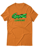 T-Shirt Unisex - Lowcost - Color Thumbnail Πορτοκαλί
