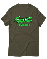 T-Shirt Unisex - Lowcost - Color Thumbnail Χακί
