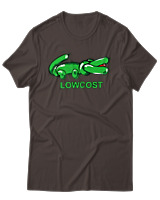T-Shirt Unisex - Lowcost - Color Thumbnail Καφέ