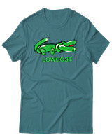 T-Shirt Unisex - Lowcost - Color Thumbnail Μπλε Πράσινο