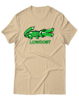 T-Shirt Unisex - Lowcost - Color Thumbnail Μπεζ